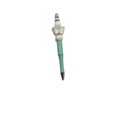 white butterfly pen